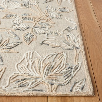 Hand-Tufted Elegance Gray Wool 3' x 5' Area Rug
