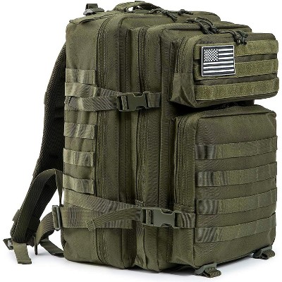 Link Worldwide Link Military Backpack 45L Molle Army Tactical 3 Day Survival Waterproof Outdoor Fishing Hiking Camping Bug Out Backpack 900D - Green — фото 4