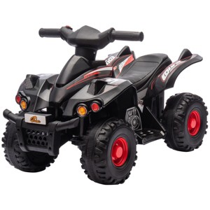 TopComfy Baby Walkers Kids ATV, 4 Wheeler Kids Quad Car, Ride on Toy for Boys Girls Ages 2 To 6 Years, Sleek, Black, 26"*15.7"*12.2" - 1 of 4