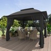 Yardsight 11 Ft. X 11 Ft. Pop Up Portable Gazebo With Mosquito Netting - 2 of 4