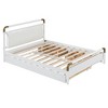Whisen Queen Size Platform Bed with PU Leather Headboard, Trundle and 2 Storage Drawers - 4 of 4