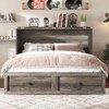 AMERLIFE Farmhouse Murphy Bed with Storage & Charging Station - 3 of 3