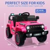 Kids Ride On Truck Car, 12V Battery Powered Electric Vehicles Toy w/Parent Remote Control, Spring Suspension, 3 Speeds - 2 of 4