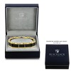 Metallo Stainless Steel Black & Gold Insutrial Link Bracelet - Black - 8 Inch - 2 of 4