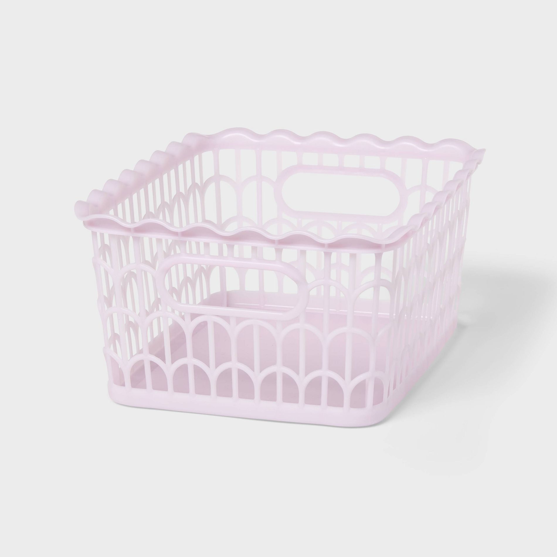 Wave Scallop Decorative Basket Small Purple - Brightroom™