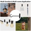 OUTSUPPLY 2 Pack Decorative Hook, Hanging Plant Bracket, Plant Hooks for Bird Feeders, Planters, Lanterns, Wind Chimes - 4 of 4