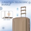 KWPZQEB Luggage Sets 3 Piece Hardside Suitcase with Spinner Wheels & Tsa Lock (20in/24in/28in) - 4 of 4
