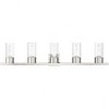 Livex Lighting Carson 5 - Light Vanity in  Brushed Nickel - 3 of 4