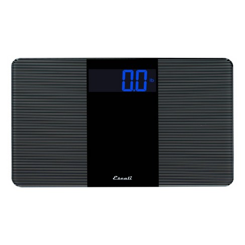 Extra Wide Bathroom Scale Black/White - Escali  Escali, Bathroom scale, Digital  scale bathroom