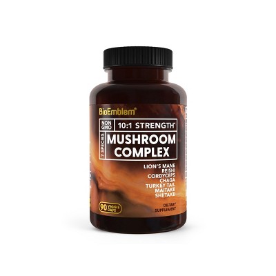 BioEmblem Mushroom Complex - 10:1 Strength and 7 Species 90ct