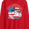 Men's - Disney - Mickey Americana Baseball Long Sleeve Graphic T-Shirt - 2 of 3
