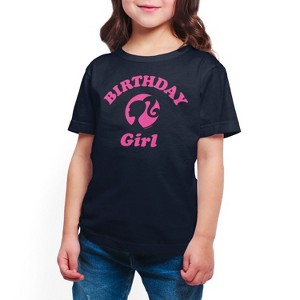 Girls' - Barbie - Birthday Girl Short Sleeve Graphic T-Shirt - 1 of 4