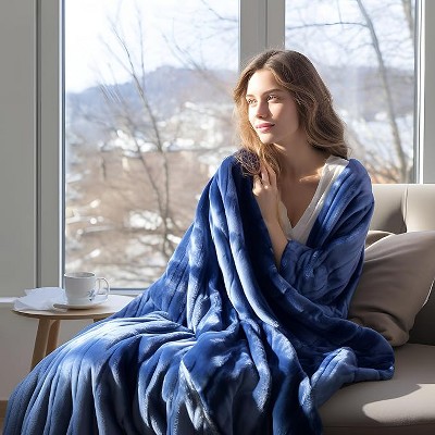 BAFODE Heated Blanket, Electric Heated Blanket Thick Soft Flannel Heating Blanket with 5-Position Timer &10 Heating Levels
