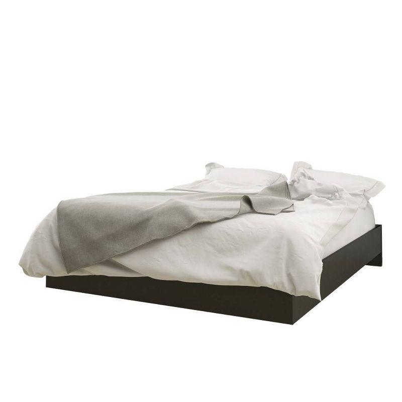 Apollo Bed with Headboard Bark Gray/Black - Nexera, 3 of 5