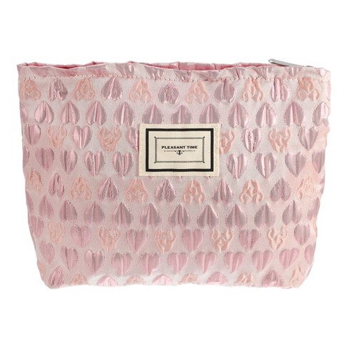 New Sonia Kashuk Pink Loaf Makeup Travel Bag Pink Blush Puffy