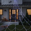 102ct 16'x10' LED Color Changing Spider Web Halloween Indoor Outdoor Miniature String Lights Purple/Orange - Hyde and EEK! Boutique™ - 2 of 4