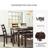 Signature Design by Ashley Coviar Dining Table Set Brown: 6-Piece Rectangular Room Furniture, Upholstered Bench & Chairs - 4 of 4