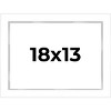 PosterPalooza | Modern Shadow Box 1" Depth White Picture Frame - UV Acrylic, Backing Board, Hanging Hardware - 2 of 4