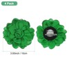 Unique Bargains Alloy Satin Fabric Big Rose Flower Dainty Brooches 4 Pcs - 3 of 4