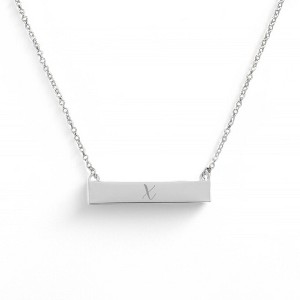 Personalization Mall Initials Personalized Nameplate Necklace - 1 of 2