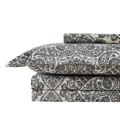 Ashanti Grey Paisley Boho Twin/Twin XL Duvet Cover Set