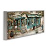 Stupell Industries European City Streets Caf� Scene Framed Giclee Art, Gray, 24" x 10" - 2 of 4