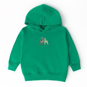 Embroidered Reindeer - Toddler Hoodie - 1 of 3