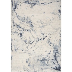 Nourison Motion Flow Indoor Area Rug Ivory Blue 5'3" x 7' - 1 of 4