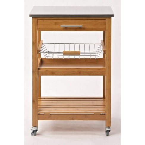 Sonoma Kitchen Cart With Stainless Steel Top - Boraam : Target