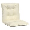 vidaXL Garden Lowback Chair Cushions 2 pcs Cream 39.4"x19.7"x2.8" Fabric - 3 of 4