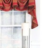 RLF Home Luxurious Modern Design Ribbon Stripe Victory Swag 3-Scoop Window Valance 50" x 25" - 3 of 4