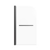 NicBex 30.98"W X 55"H Glass Shower Door Frameless Pivot Tub Shower Door 1/4"(6mm) Thick Glass Door with 180 Degree Flip and Grab Bar - 2 of 4