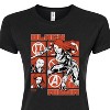 Women's - Marvel - Black Widow Grid Fitted Graphic T-Shirt - 2 of 3