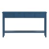 Contemporary Entryway Console Table with 4 Drawers and Bottom Shelf - 4 of 4