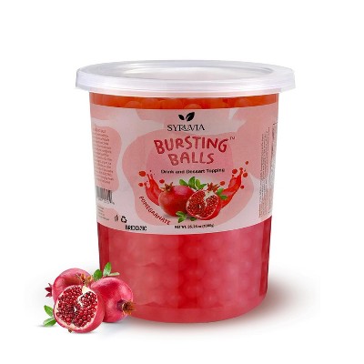 Syruvia Pomegranate Popping Boba Pearls – 2 lb