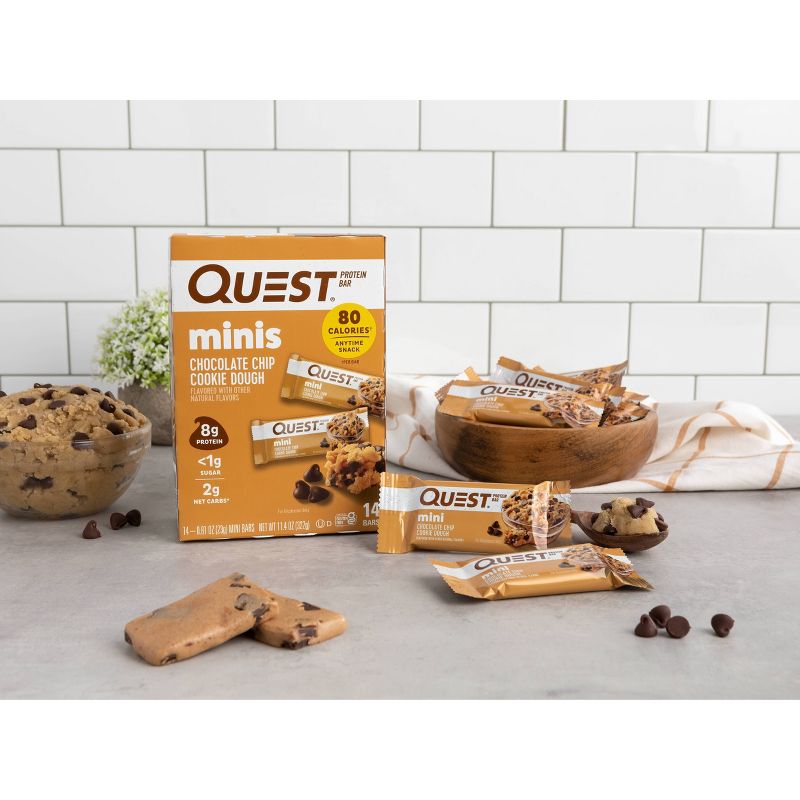 Quest Nutrition Mini Bars - Choco Chip Cookie Dough - 14ct, 6 of 10