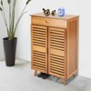 YIYIBYUS Bamboo Shoe Storage Cabinet For Entryway, Hallway, Living Room, Bedroom - 2 of 4