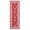 Christmas Area Rug Xmas Tree and Snowflakes Carpet - 3 of 4