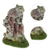 Unique Bargains Aquarium Terrariums Mountain for Fish Tank Landscape Decoration White Green 6.3" Height 1pcs - 3 of 4