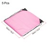 Unique Bargains Gym Sports Outdoor Traveling Nylon Polyester Drawstring Storage Bag 5 Pcs - 2 of 4