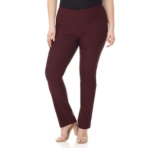 Rekucci Curvy Woman  Straight Leg Pull-On Pants with Tummy Control - 1 of 4