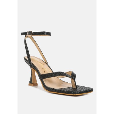 Celty Ankle Strap Spool Heel Sandals