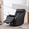 36.00"Electric Power Lift Recliner Chair for Elderly, PU Recliner Chair for Seniors, Home Theater Seating,Living Room Chair (Black PU) - 4 of 4