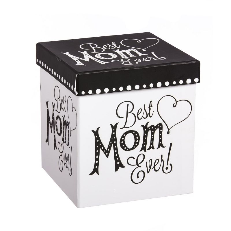 Evergreen Beautiful Mom Black Ink Ceramic Cup O' Joe with Matching Box - 6 x 5 x 4 Inches Indoor/Outdoor, 2 of 4