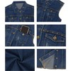 Anna-Kaci Women's Cotton Denim Cropped Vest for Everyday Casual Looks - 4 of 4