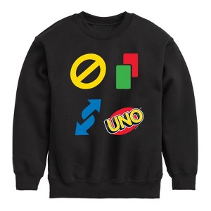 Boys' - UNO - Toddler And Youth Crewneck Fleece Sweatshirt Graphic Long Sleeve Fleece Sweatshirt - 1 of 4