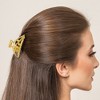 Unique Bargains Women's Rose Flower Style Metal Large Hair Clips 1 Pc - 2 of 4