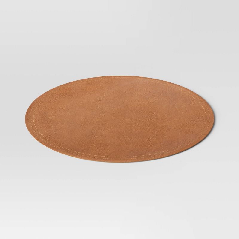 Faux Leather Decorative Charger - Threshold™, 4 of 10