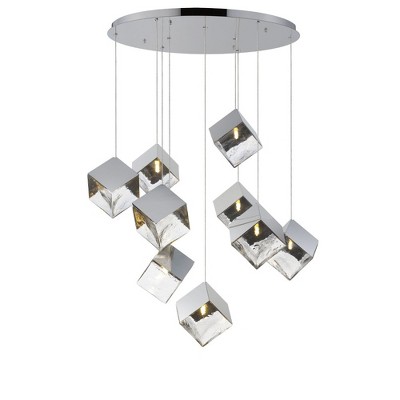 ET2 Lighting Ice Cube 9 - Light Pendant in  Polished Chrome