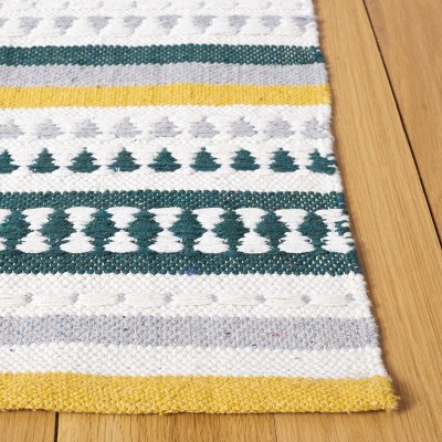 Ivory Coast Hand-Woven Cotton Flatweave 3' x 5' Rug